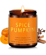Pumpkin Spice Candle 7 Oz, Warm Pumpkin Spice &amp; Sweet Vanilla Fall Scent... - $18.94 CAD