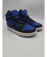 Nike Court Borough Mid 2 Game Royal/Black Sneakers Size 11C Young Child/... - $29.69