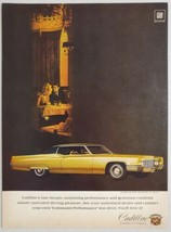 1969 Print Ad Cadillac Coupe deVille 2 Door Luxury Cars Happy Couple Dining - £11.85 GBP