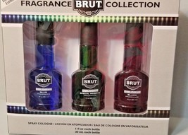 Brut Limited Edition 3 Piece Gift Set Collection Blue Special Reserve Black 1oz - $54.99