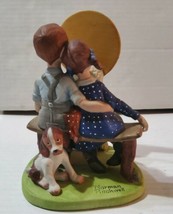 Norman Rockwell Young Love Sunset Sept 1980 Danbury Mint Porcelain Figurine  - £14.82 GBP