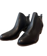 NEW Lucky Brand LK-BASEL Women&#39;s Black Leather Modern Ankle Bootie Size 10M - $27.72