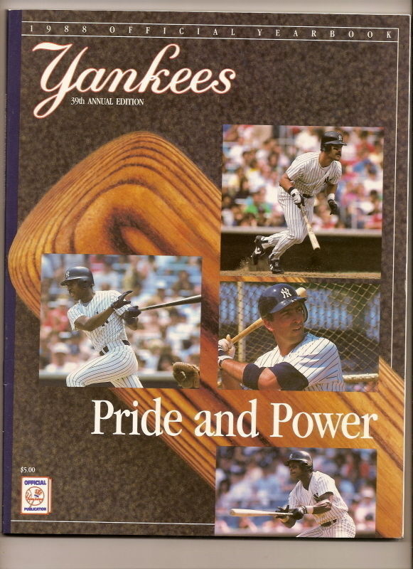 1988 New York Yankees Yearbook Mattingly - $29.93