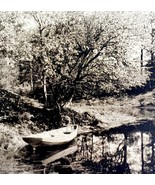 Wiscasset Boat Under The Bough Maine 1924 Gravure Print Antique DWT8A - $48.45 CAD