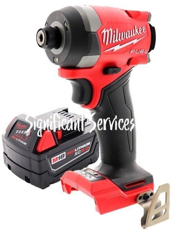New Milwaukee 2953-20 M18 FUEL 18V 1/4&quot; Cordless Impact Driver 5.0 Ah Ba... - $169.99