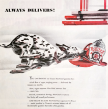 1947 Texaco Fire Chief Gasoline Advertisement Gas &amp; Oil Dalmatian Dog DW... - $39.99