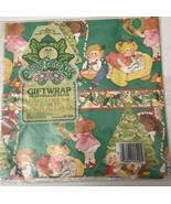 Vintage Cabbage Patch Kids Christmas Wrapping Paper 2 Sheets - $9.99