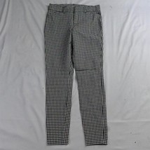 Old Navy 4 Black White Check Pixie High Rise Stretch Womens Dress Pants - £15.54 GBP