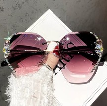 Gafas de sol con diamantes de imitación para mujer, anteojos de sol - £14.10 GBP