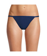 No Boundaries Women&#39;s Cotton String Bikini Panties Size SMALL Navy Blue - $15.97 CAD