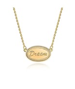 18K GOLD Over Silver Necklace • Dreamer Necklace • Gift for Women - Bride - $66.42 CAD