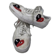 Vans CDG White Low Women&#39;s 8.5 Men&#39;s 7 Sneakers Shoes Commes De Garçon  - €24,14 EUR