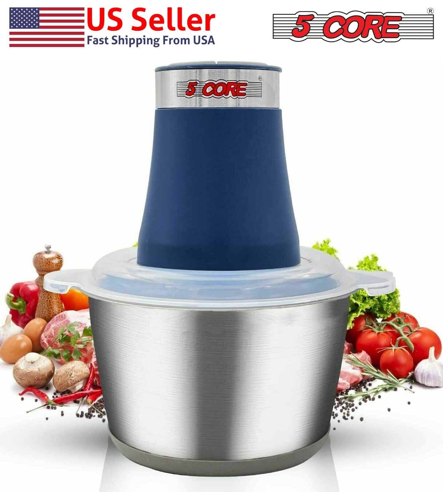 Primary image for 5Core XElectric Meat Grinder 2L Vegetable Food Process 300W Stainless Steel Bowl
