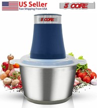 5Core XElectric Meat Grinder 2L Vegetable Food Process 300W Stainless Steel Bowl - £20.03 GBP