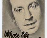 Whose Life Is It Anyway? Savoy Theatre London 1979 Bill Patterson Carole... - £9.47 GBP