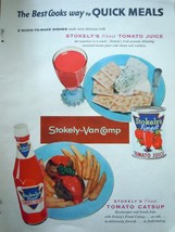 Stokely-VanCamp Tomato Catsup Print Magazine Advertisement 1955 - $4.99