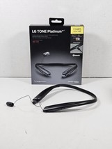 LG Tone Platinum+  - Neckband Headset - BLACK - HBS-1125 - Damaged!! Works!! - $18.81