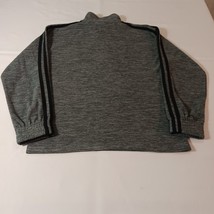 Adidas Men's Greenish Gray 1/4 Zip Long Sleeve Pullover Sweatshirt Size Medium image 2