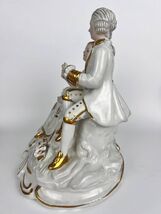 Meissen Dresden Massive Original Vintage Porcelain Figure Statue Couple ... - $435.00