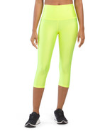 Pheel Prism Shine HighWaist Capri Leggings NWT Carbon38 Bandier Neon Yel... - $54.70 CAD