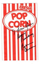 Dyan Cannon Signed 5x7 Popcorn Bag Revenge of the Pink Panther - £23.29 GBP