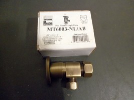 Mountain Plumbing MT6003-NL/AB Oval Handle Compression Angle Valve antique brass - £19.90 GBP