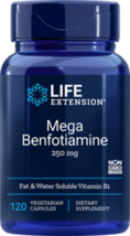 4 BOTTLES SALE Life Extension Mega Benfotiamine 120 veg caps - £52.68 GBP