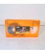 Blank VHS Cassette Tape Neon Orange Clear Plastic JVC J&#39;Collection EHG T... - £21.59 GBP