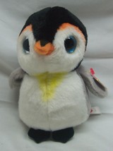 Ty Beanie Boos Velve Ty Big Eyed Pongo The Penguin 6" Plush Stuffed Animal New - $14.85