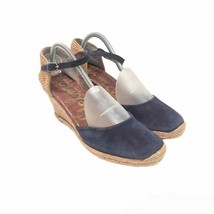 Sam Edelman Harmony Blue Suede Espadrille Sandals Women&#39;s Size 9.5 - £38.50 GBP