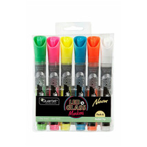 Quartet Dry Erase Neon Led Marker Assorted Colours (6pk) - £32.75 GBP