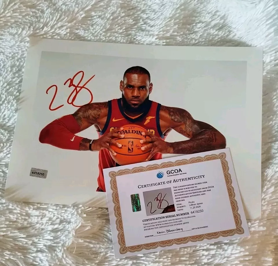 LeBron James Signed autographed photo A4 - COA - $199.00