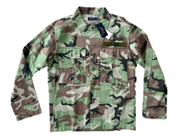 Polo Ralph Lauren Camo Military Over Shirt U.S.-R.L. Jacket Camouflage (... - £155.72 GBP