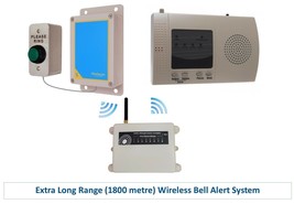 Wireless Alert System (Extra Long Range 1800 Metre Operating Range) - £329.86 GBP