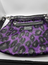 Coach Black Purple Poppy Shoulder Bag - $52.00