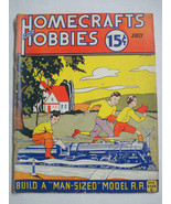 Homecrafts and Hobbies July, 1936 Build A Man-Sized Model R.R. Railroad - $8.99