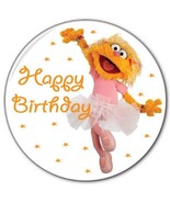1 HAPPY BIRTHDAY FROM ZOE ON SESAME STREET 3&quot; SAFETY Pinback Button - $12.61 CAD