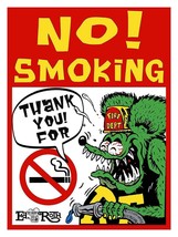 No Smoking! Fire Department Rat Fink - £27.49 GBP
