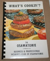 Vintage OSAWATOMIE KANSAS Business &amp; Professional Women&#39;s Club COOKBOOK ... - £13.76 GBP