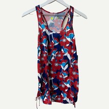Xersion Women&#39;s Small Floral Athletic Tank Top with Side Ties, NWT - £6.65 GBP