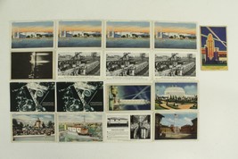 Vintage Souvenir 16PC Postcard Lot Chicago World&#39;s Fair 1933 Century Of Progress - £12.91 GBP