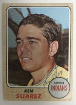 Ken Suarez (d. 2023) Signed Autographed 1968 Topps Baseball Card - Cleve... - $15.00