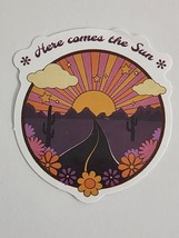 Here Comes the Sun Road Through Desert Toward Sun with Flowers Sticker Decal Fun - £1.83 GBP