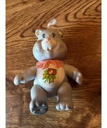 Vintage Care Bear GRAMS 4&quot; Poseable Plastic Figure AGG 1984 Hong Kong Ro... - $159.10 MXN