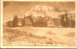 RPPC Paradise Inn Mount Rainier National Park WA Washington UNP Postcard - £4.15 GBP