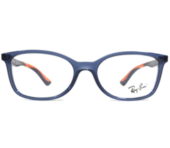 Ray-Ban Kids Eyeglasses Frames RB1586 3775 Clear Blue Orange Cat Eye 49-16-130 - £37.20 GBP