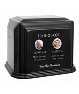 Granite Black Double Photo Urn - $459.48 CAD
