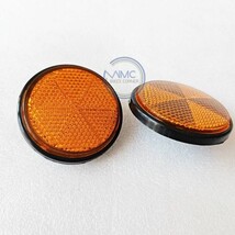 2x REFLECTOR (DIA: 59mm / SCREW DIA: 5mm) FOR YAMAHA DT100 DT125 DT175 D... - $6.37