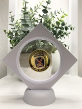 Us Army 10th Ten Mountain Division Challenge Coin With 3D Floating Displays Case - £17.83 GBP