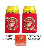 2-USMC SEAL US MARINE CORPS CAN Bottle KOOZIE COOLER Coozie Wrap Thermal... - £12.77 GBP